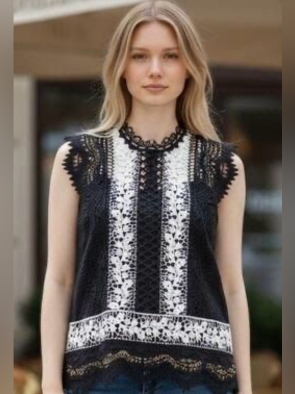 Aqua Lace Blouse Size S